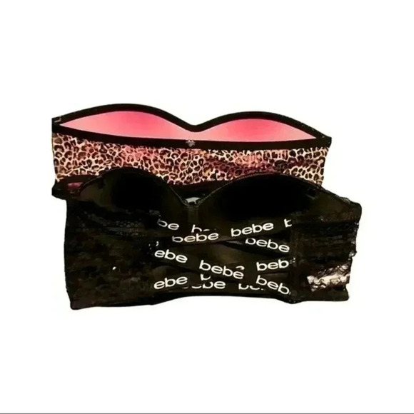 Pink and Bebe Bandeau Bras. Buy Both for 25. - Picture 7 of 8